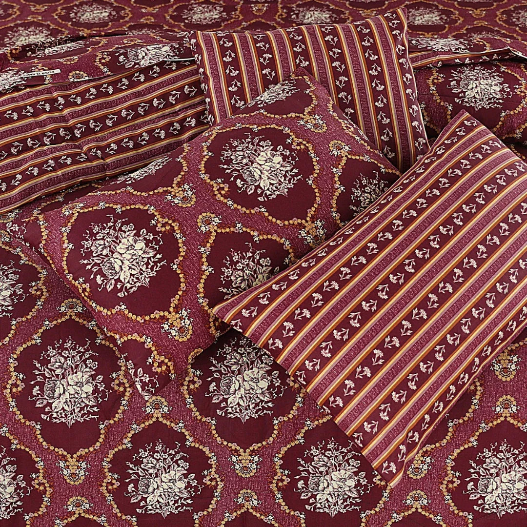 Claroom ASH-1013 Cotton Comforter Set – 7 Pieces