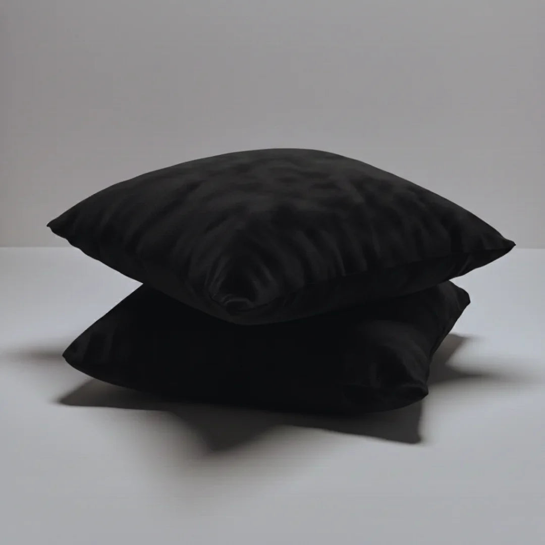 Plain Fleece Cushions – Plush Comfort with Hidden Zipper (Set of 2)