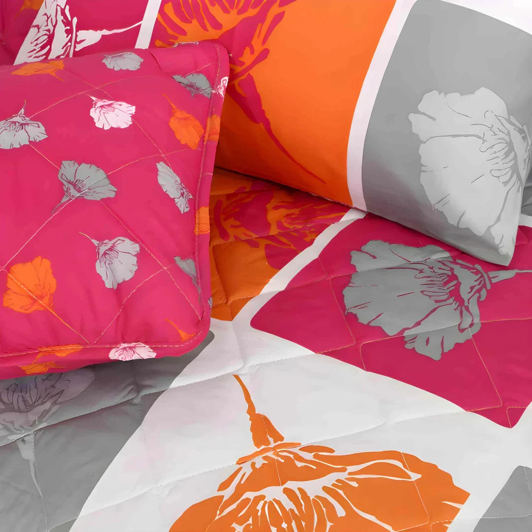 M.Z Line Cotton Comforter Set – 7 Pieces
