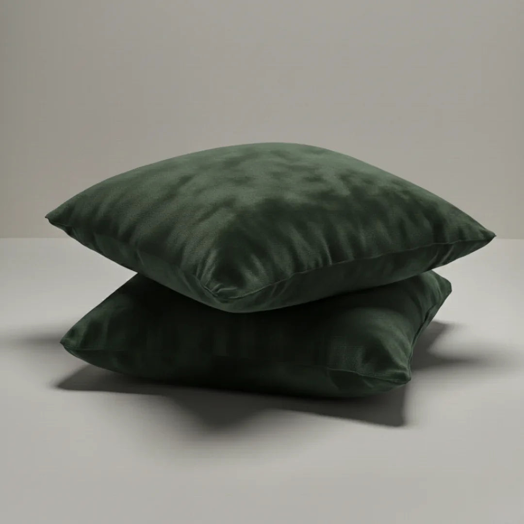 Plain Fleece Cushions – Plush Comfort with Hidden Zipper (Set of 2)