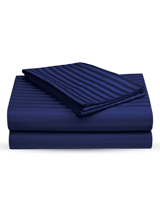 Luxury Stripe Fitted Bedsheet - King Size