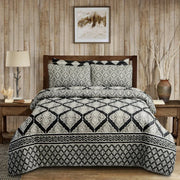 Black Cotton Comforter Set – 7 Pieces