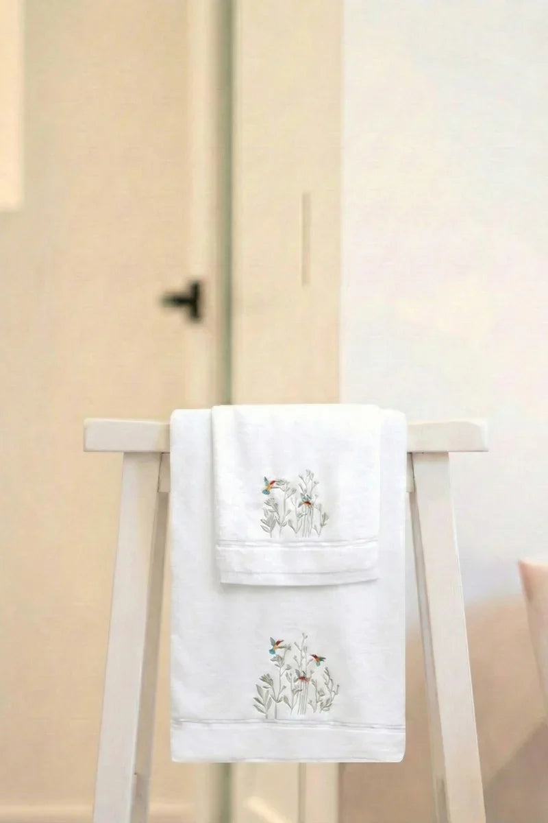 Embroidery Towel Set | 2-Pcs | ST- 4015
