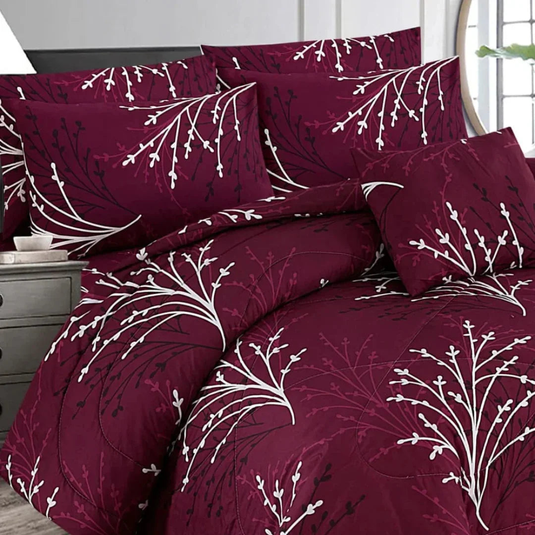 Ash-1031 Cotton Comforter Set – 7PCS