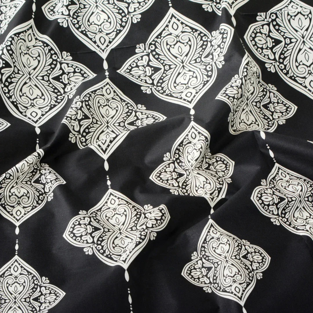 Black Cotton Comforter Set – 7 Pieces