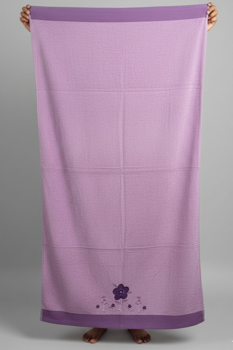 Purple Velvet Embroedry Towel | 30x60 inches | Embroedry set SALE