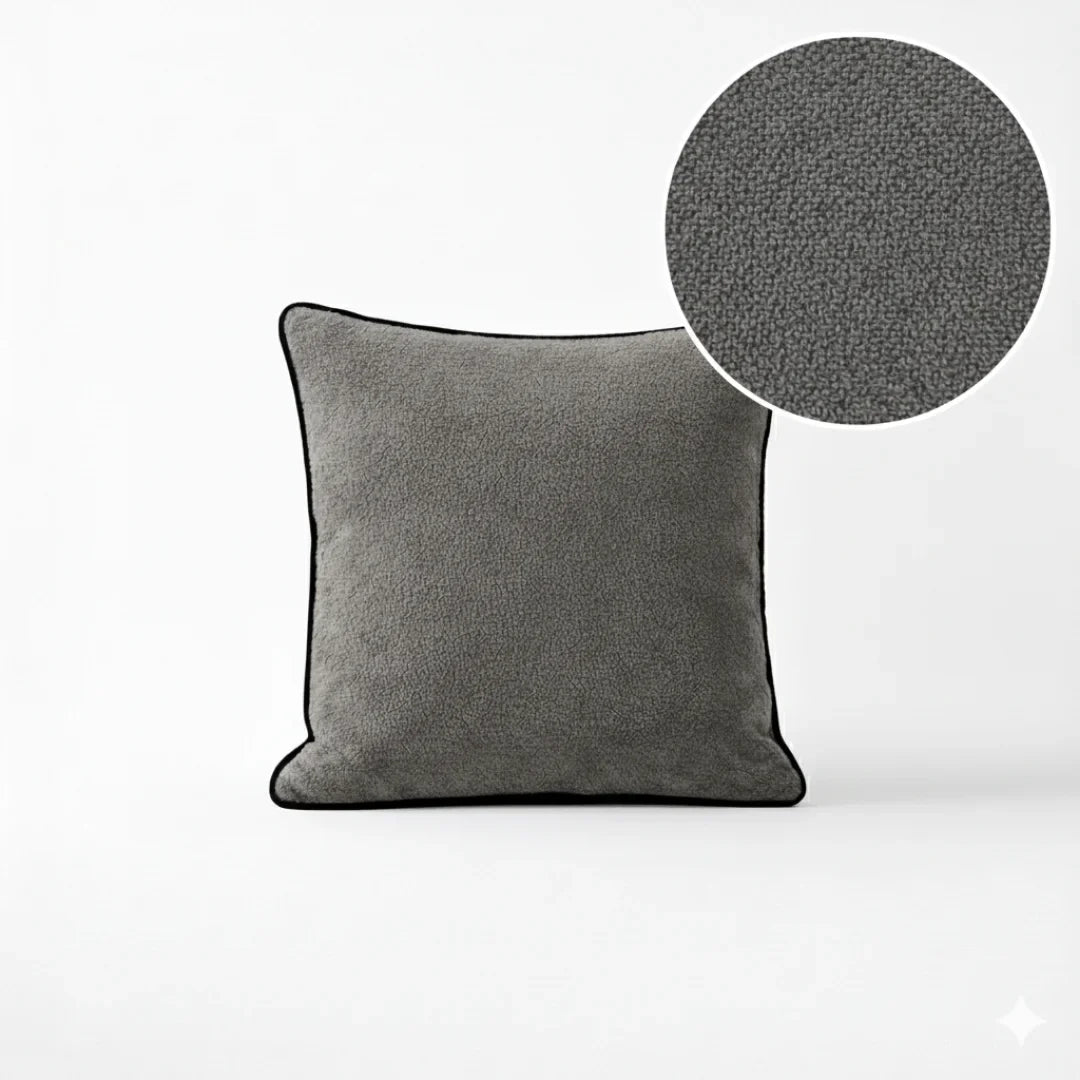 Modern Terry Cushion – Soft Texture & Hidden Zip (Pack of 2)