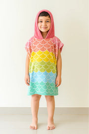 Fluffy Hooded Poncho for Kids – Bath & Beach Ready