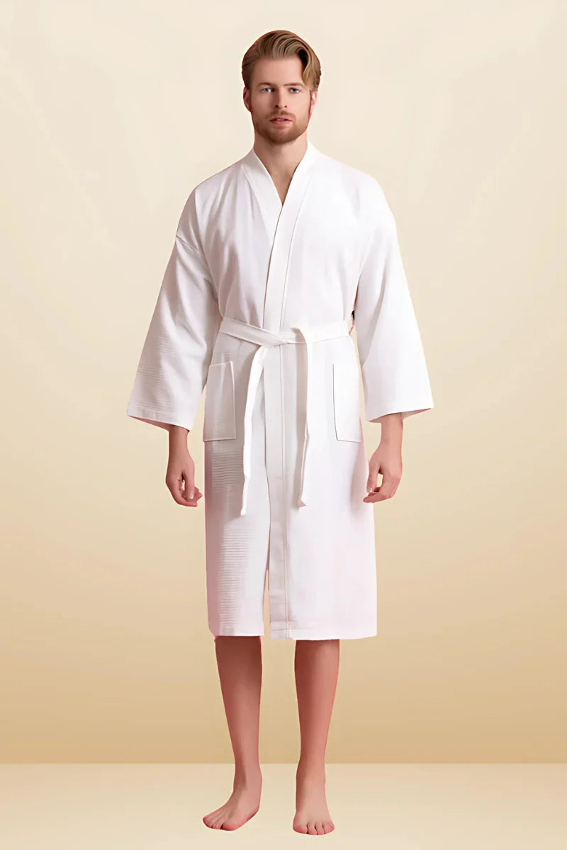 Luxurious White Bathrobe for Men