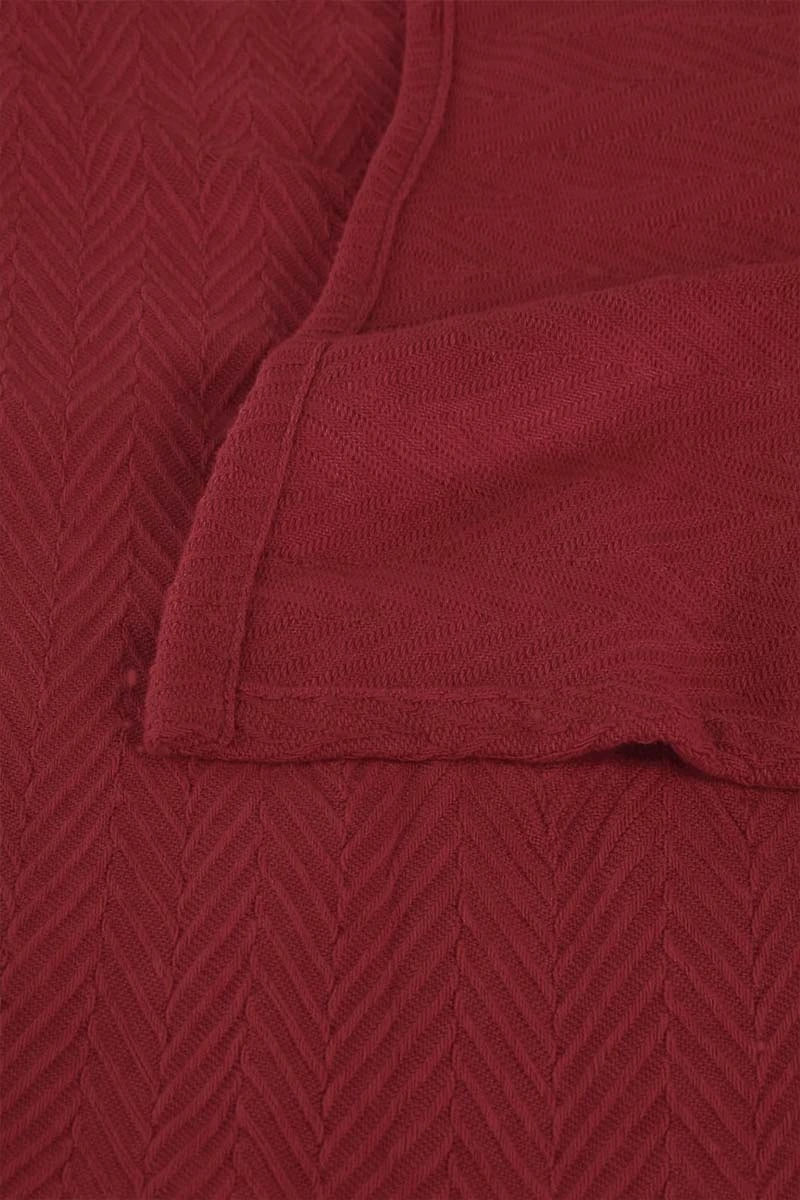 Zig-Zag Chevron All-Season Cotton Bedding Blanket