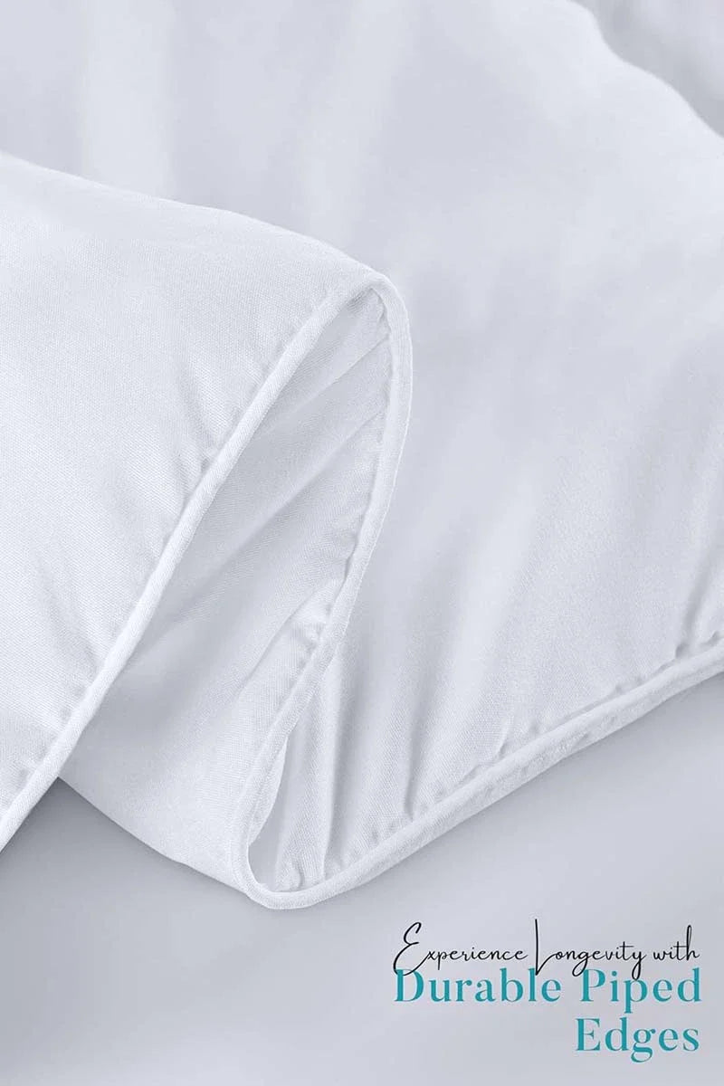 Soft White Quilted Comforter with Corner Tabs