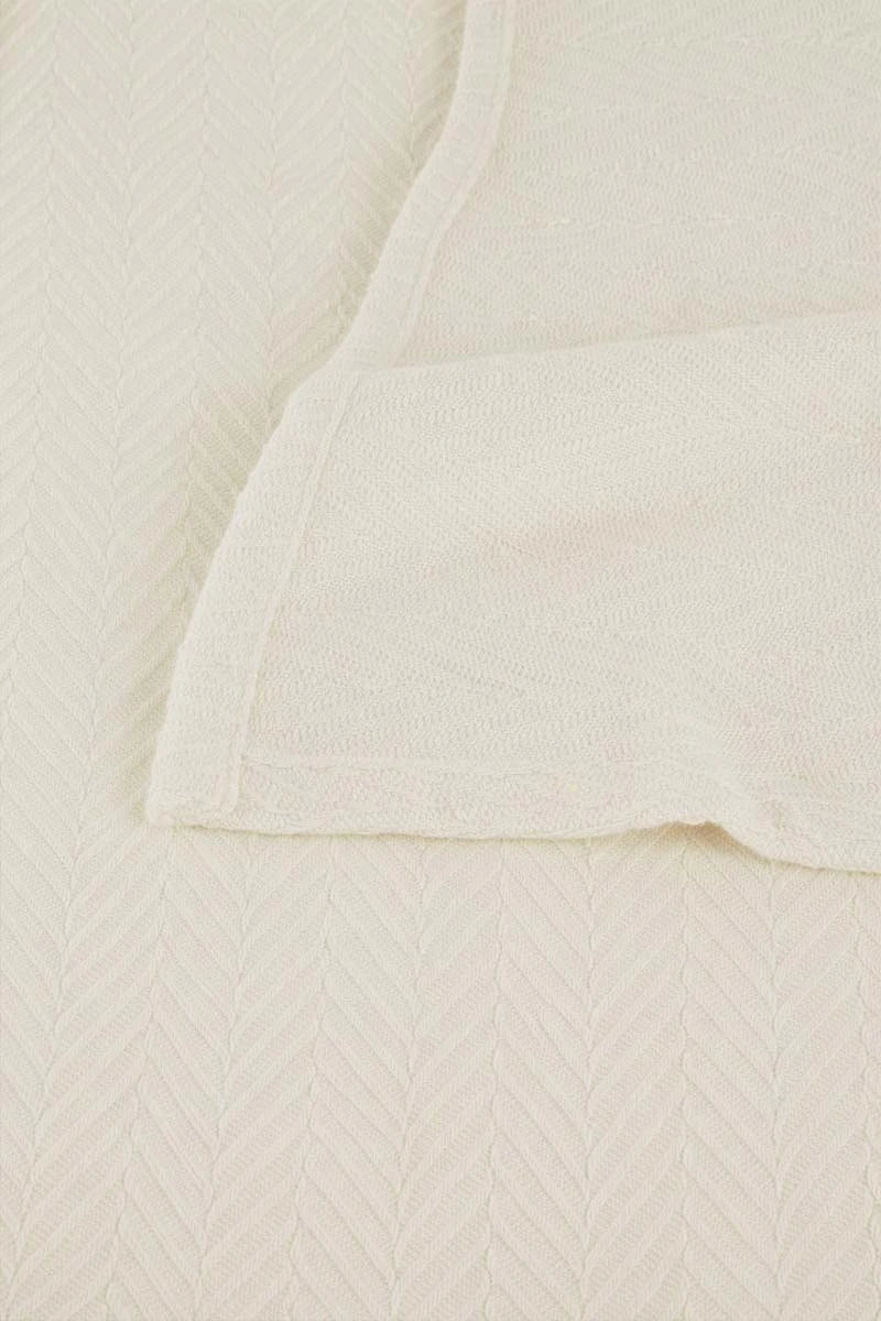 Zig-Zag Chevron All-Season Cotton Bedding Blanket