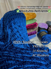 Luxurious Neavy Embossed Blanket | Coral AC Fleece
