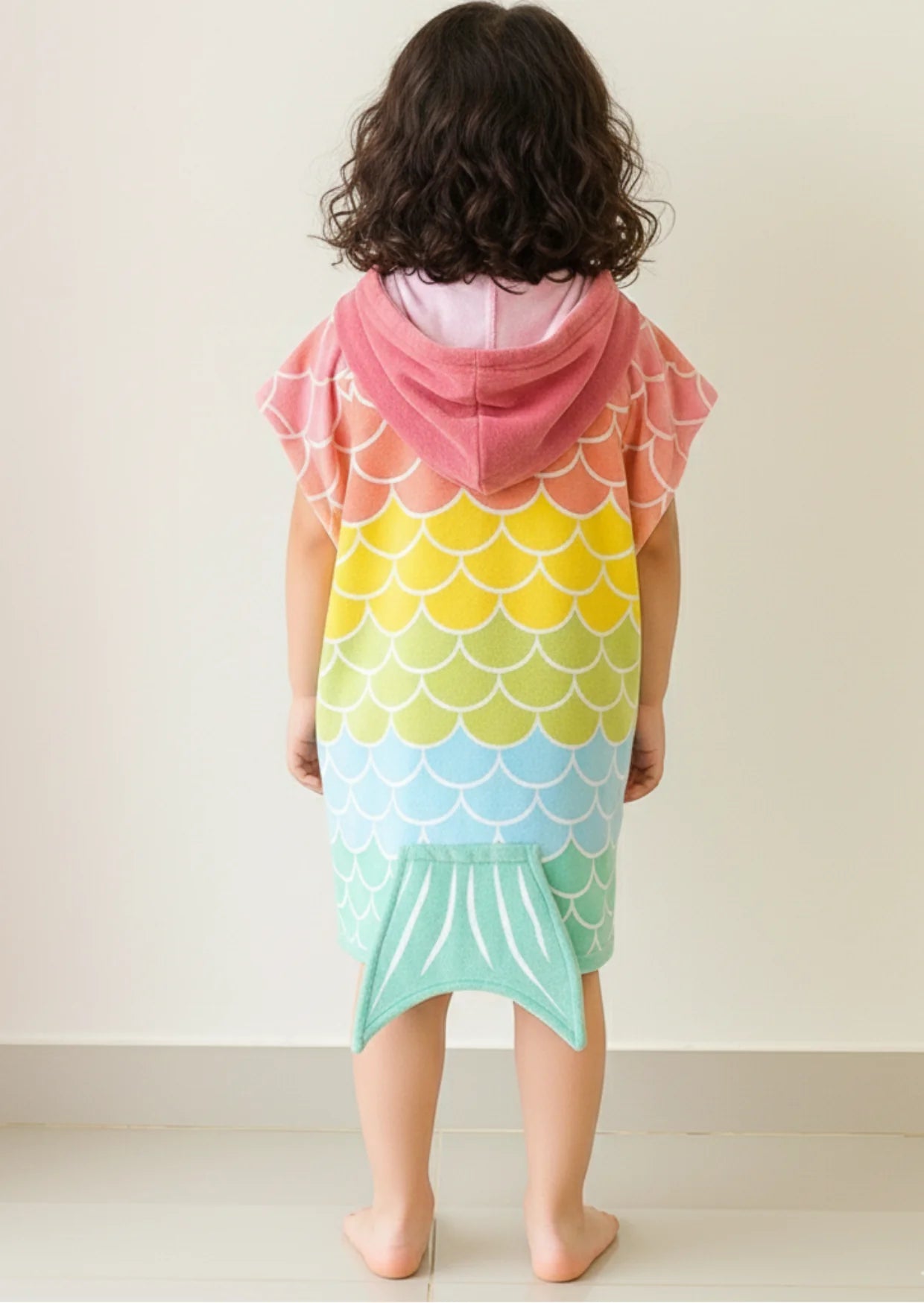 Fluffy Hooded Poncho for Kids – Bath & Beach Ready