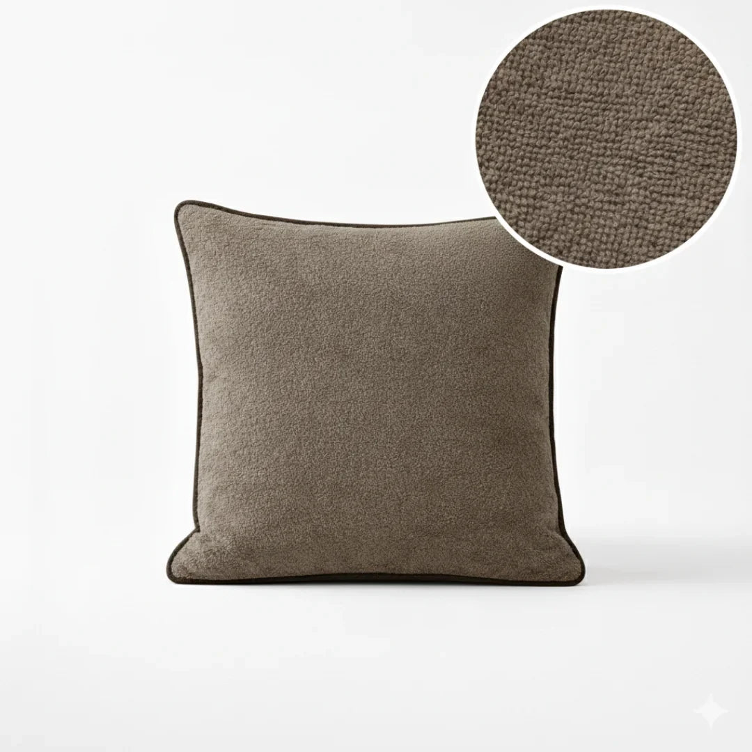 Modern Terry Cushion – Soft Texture & Hidden Zip (Pack of 2)
