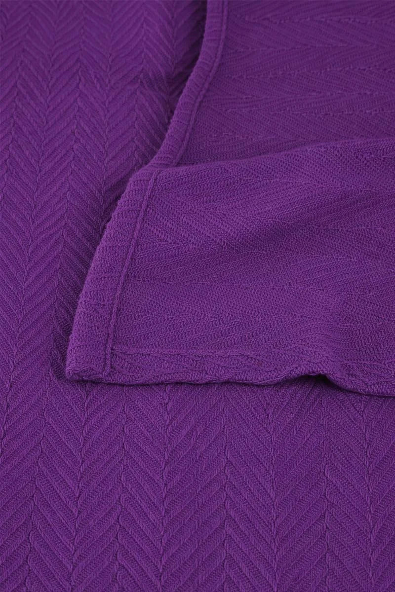 Zig-Zag Chevron All-Season Cotton Bedding Blanket