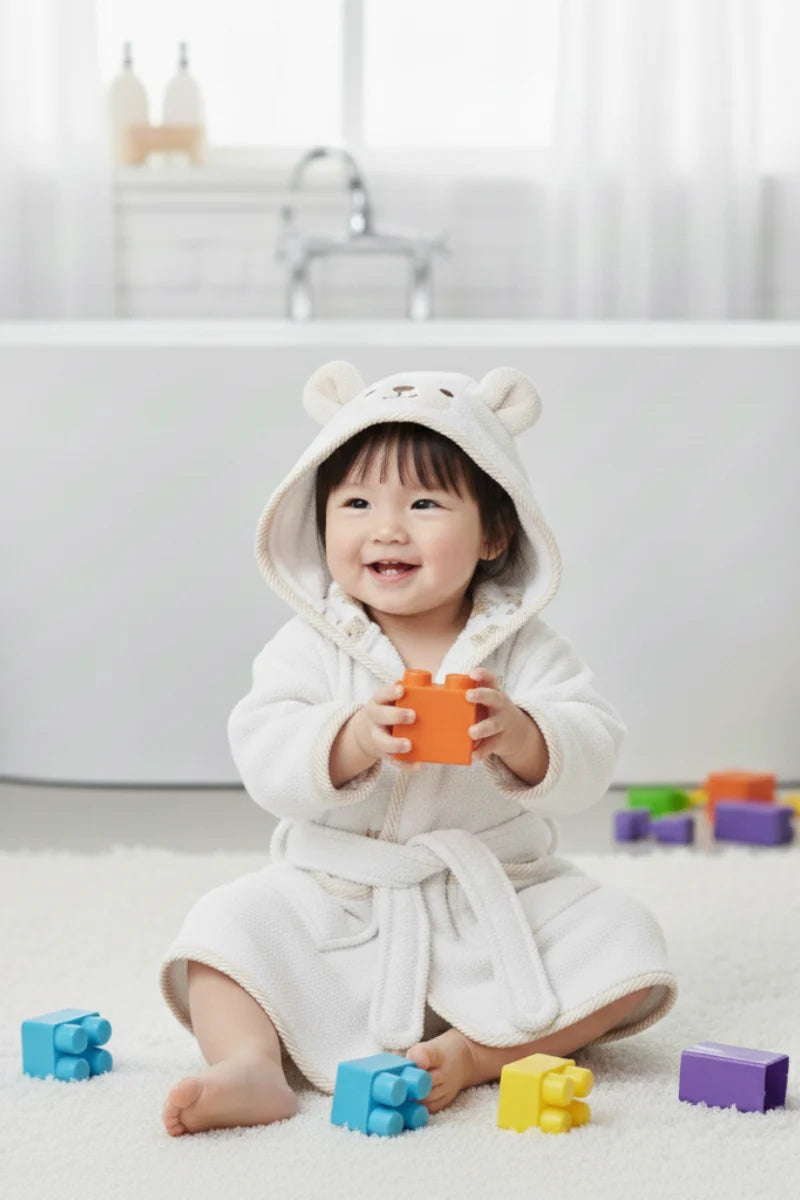 Super Soft & Fluffy Kidz Bathrobe – Premium Comfort with Fine Edges