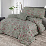 ASH-1027 Cotton Comforter Set – 7 Pieces