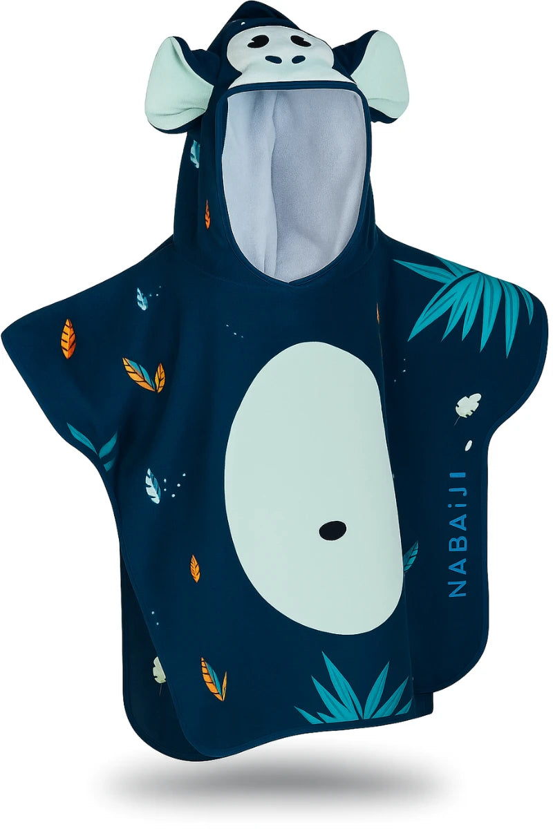 Printed Premium Cotton Kids Poncho