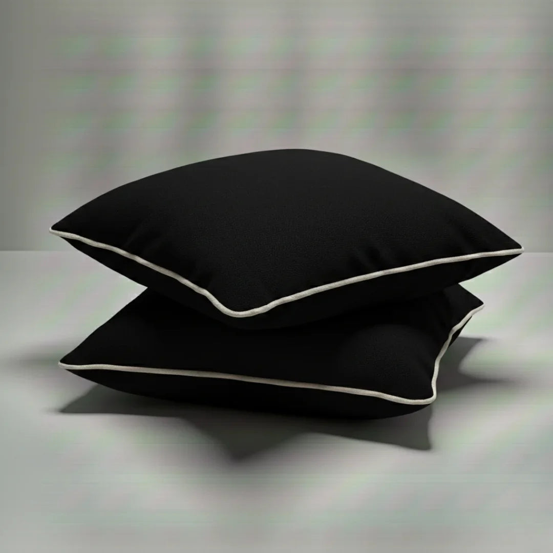 Modern Terry Cushion – Soft Texture & Hidden Zip (Pack of 2)