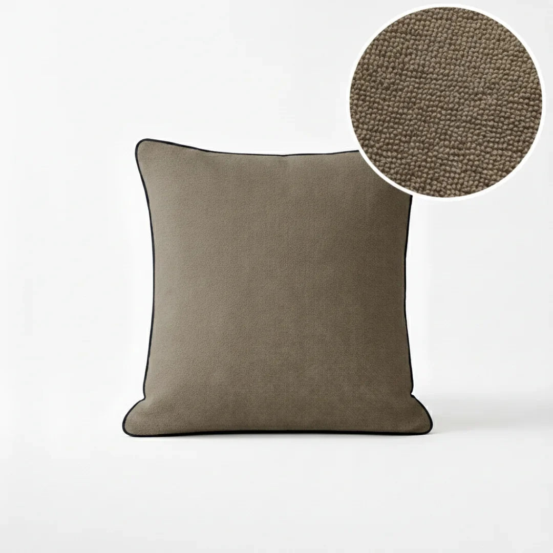 Modern Terry Cushion – Soft Texture & Hidden Zip (Pack of 2)