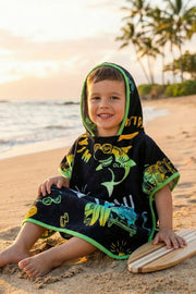WIAii Printed Premium Cotton Kids Poncho