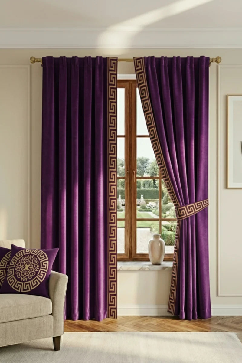 Luxury Velvet Curtains for Home Decor | Modern Living Room Drapes