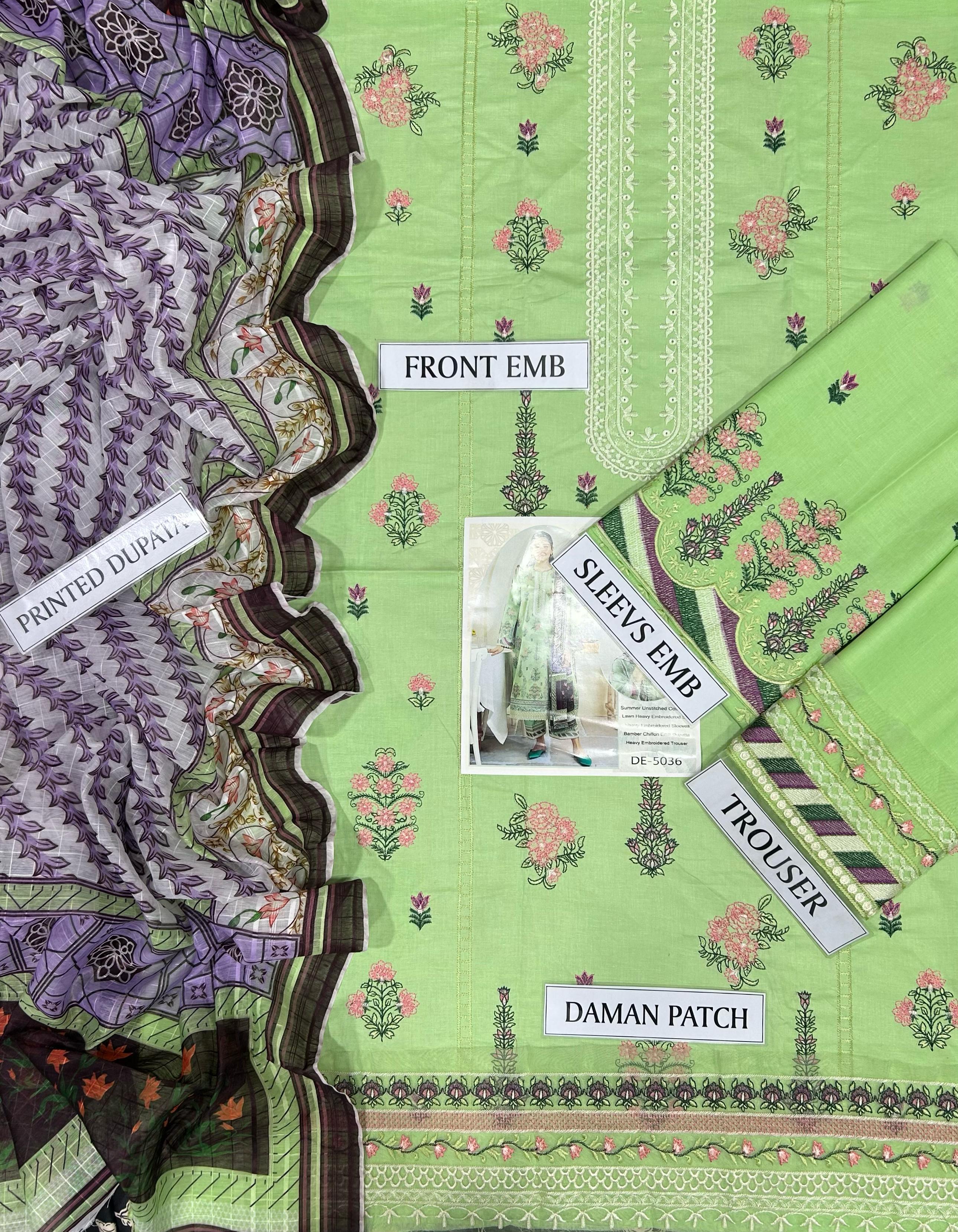 Lawn 3pc EMB Collection