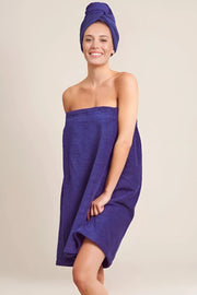 Womens Shower Wrap and Hair Turban set of 2 (Available in 4 Colors)
