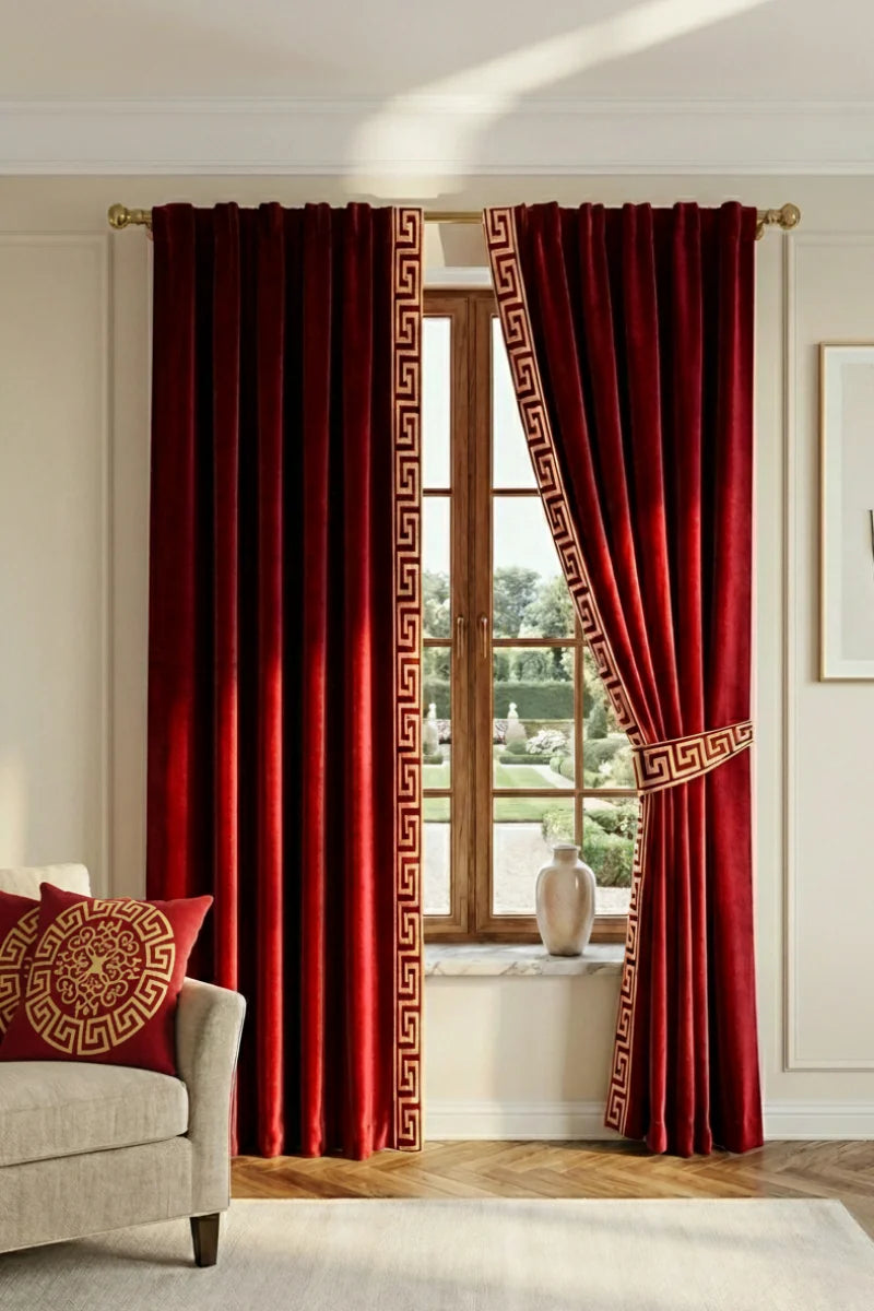 Luxury Velvet Curtains for Home Decor | Modern Living Room Drapes