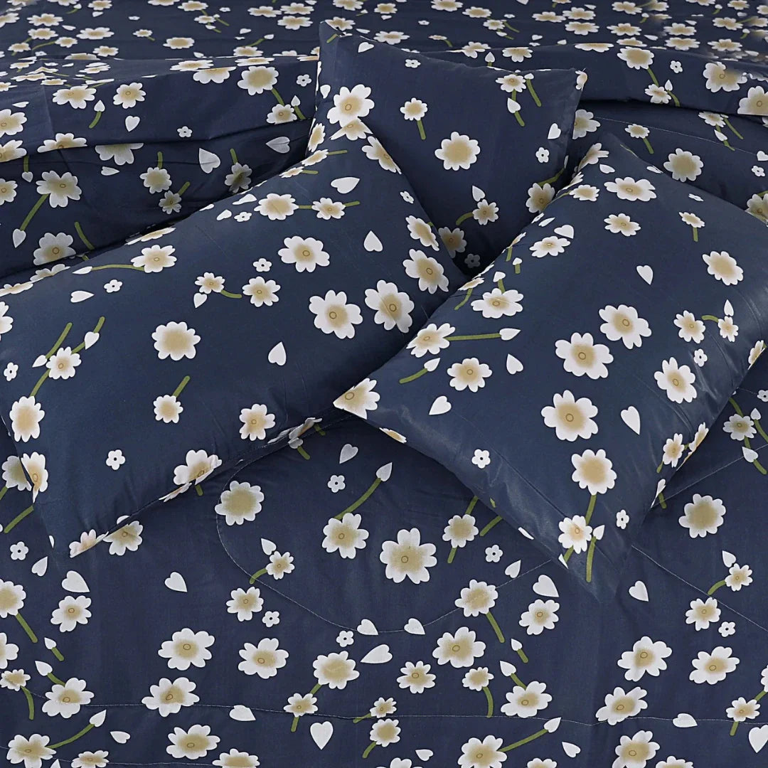 Net Cotton Comforter Set – 7 Pieces