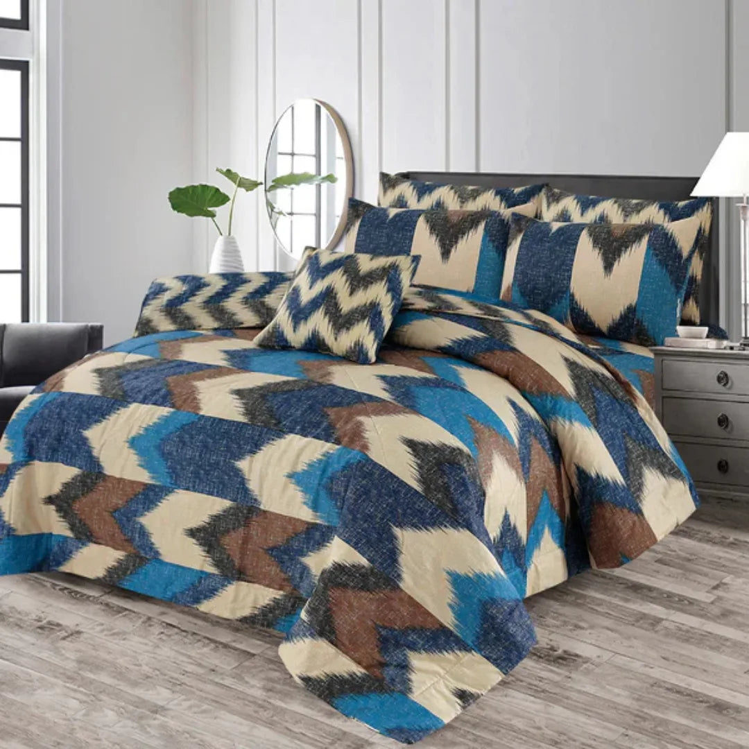 Cotton Comforter Set – 7 Pieces