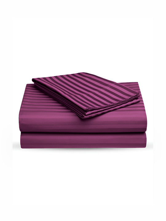 Luxury Stripe Fitted Bedsheet - King Size