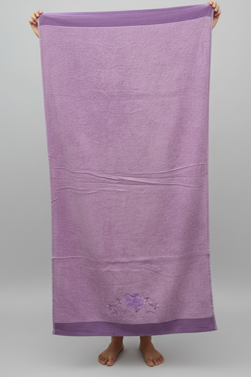Purple Velvet Embroedry Towel | 30x60 inches | Embroedry set SALE