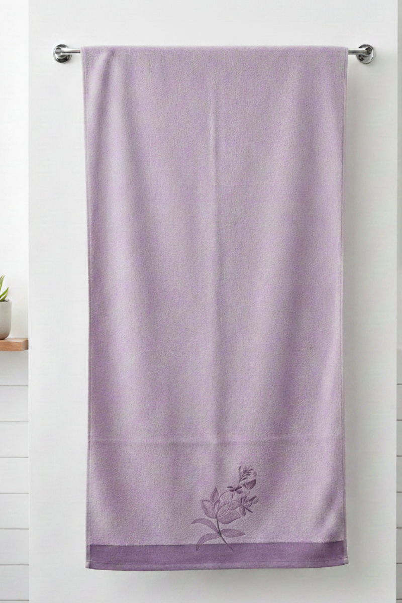 Purple Velvet Embroedry Towel | 30x60 inches | Embroedry set SALE
