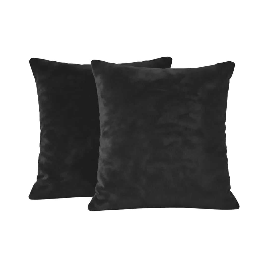 Plain Fleece Cushions – Plush Comfort with Hidden Zipper (Set of 2)