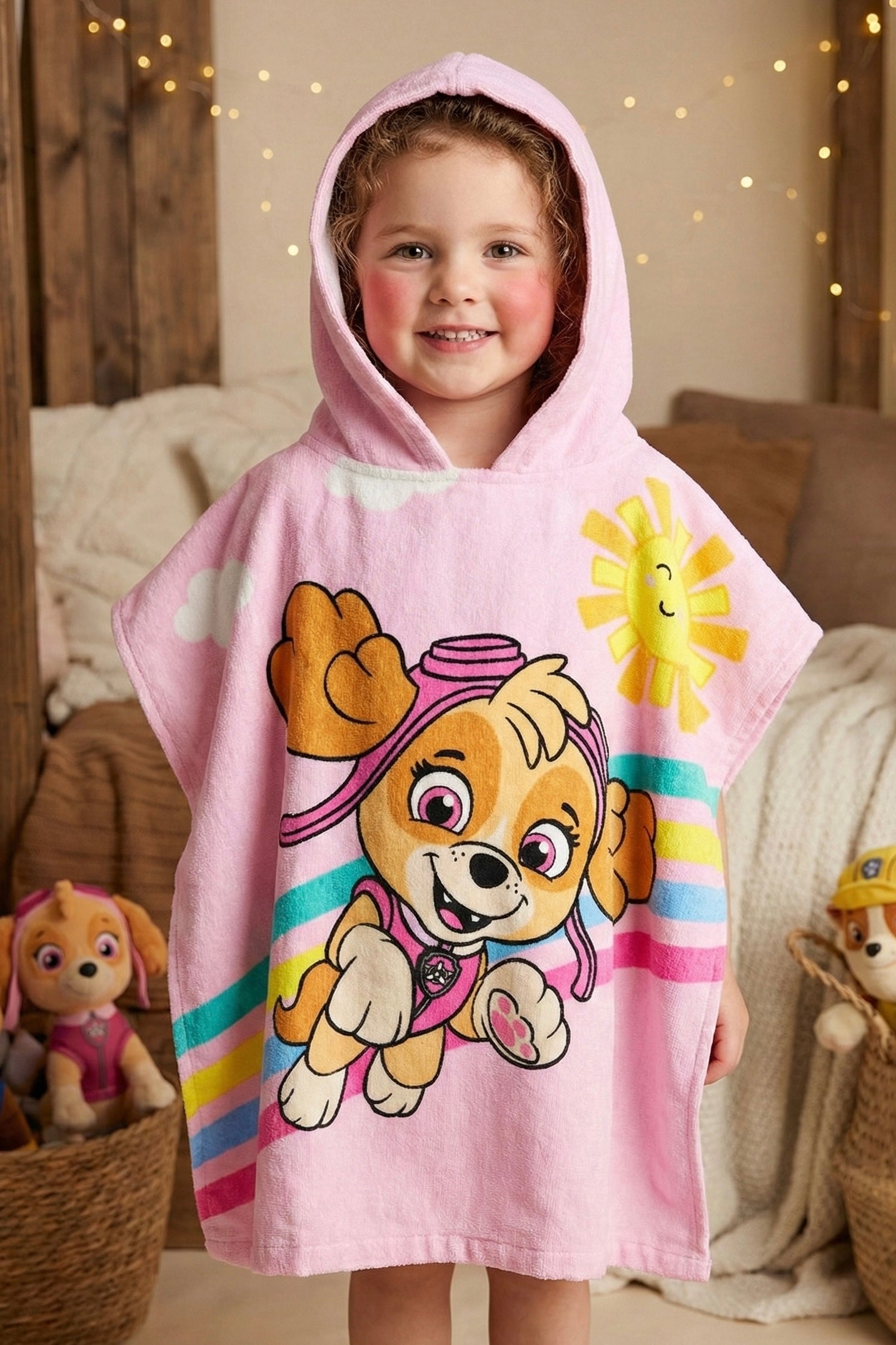Paw Patrol Premium Cotton Kids Ponchu
