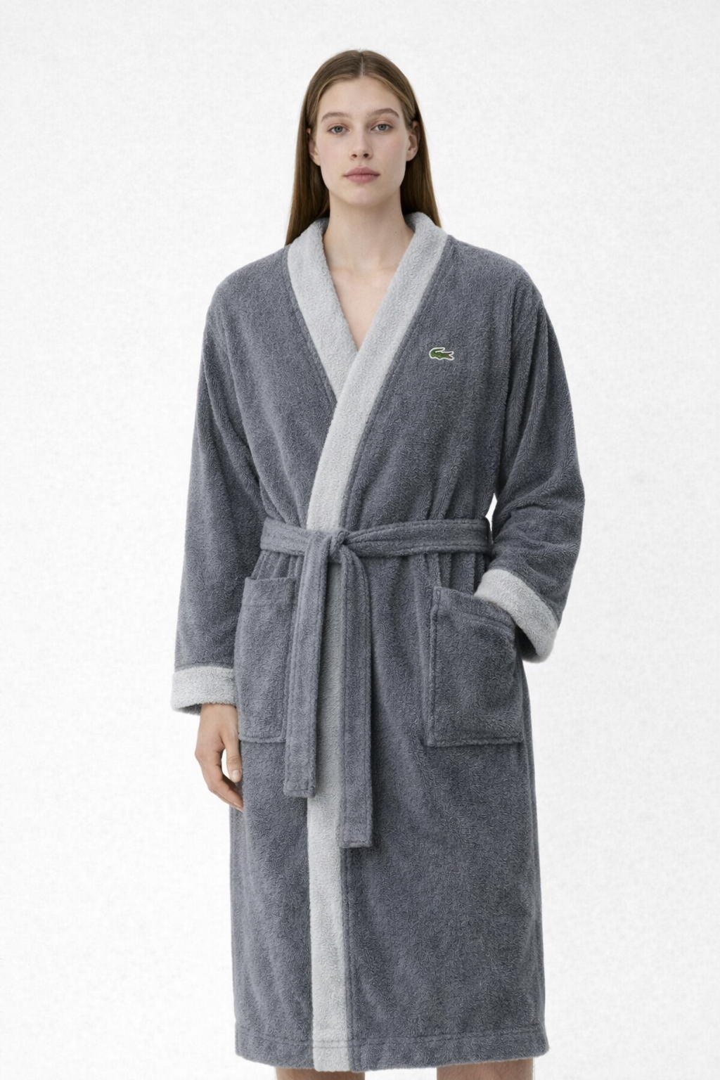 Lacoste Bathrobe for Men & Women | Cotton | Teal