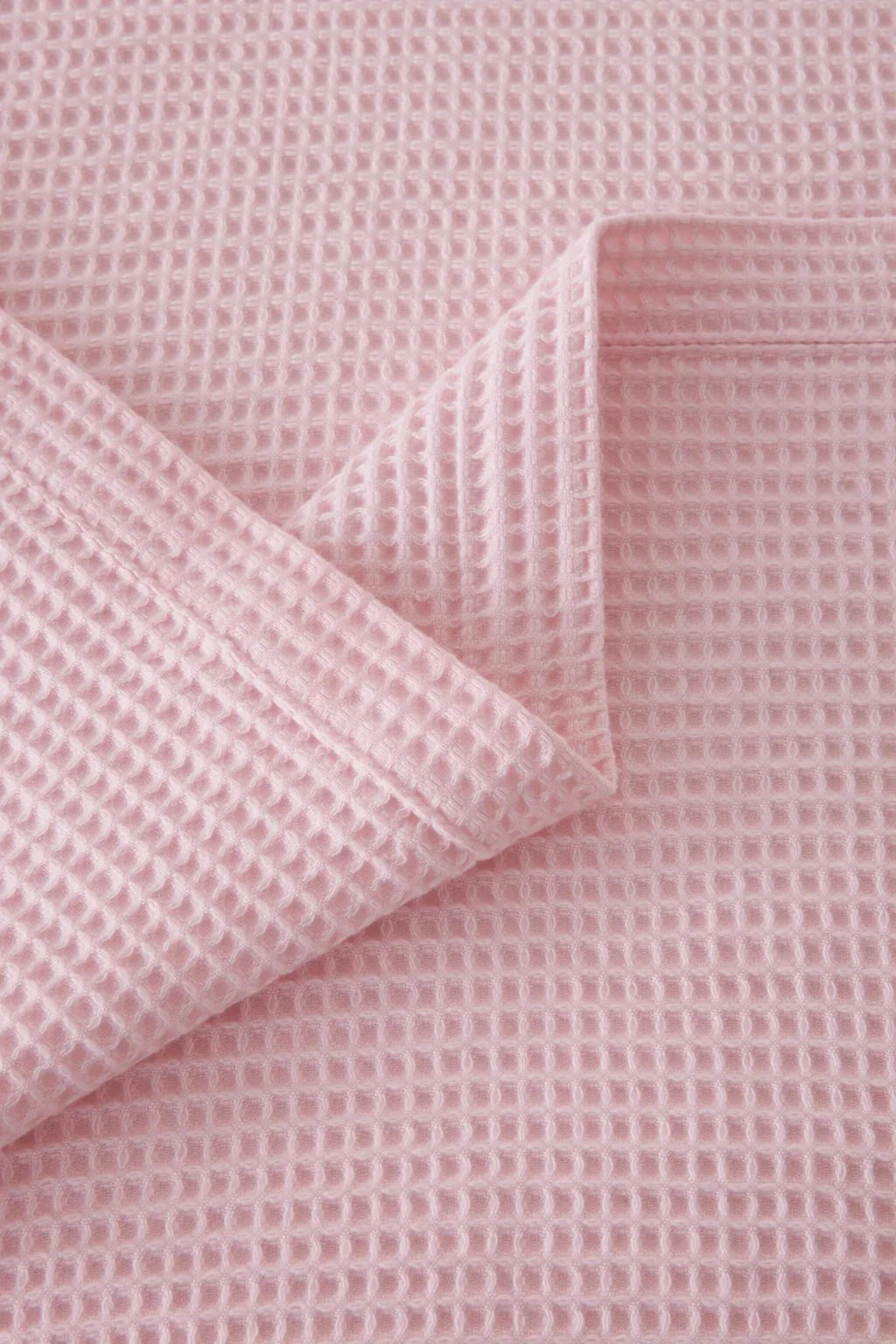 Pink Waffle Blanket Close Weave | Soft, Breathable, Organic Comfort