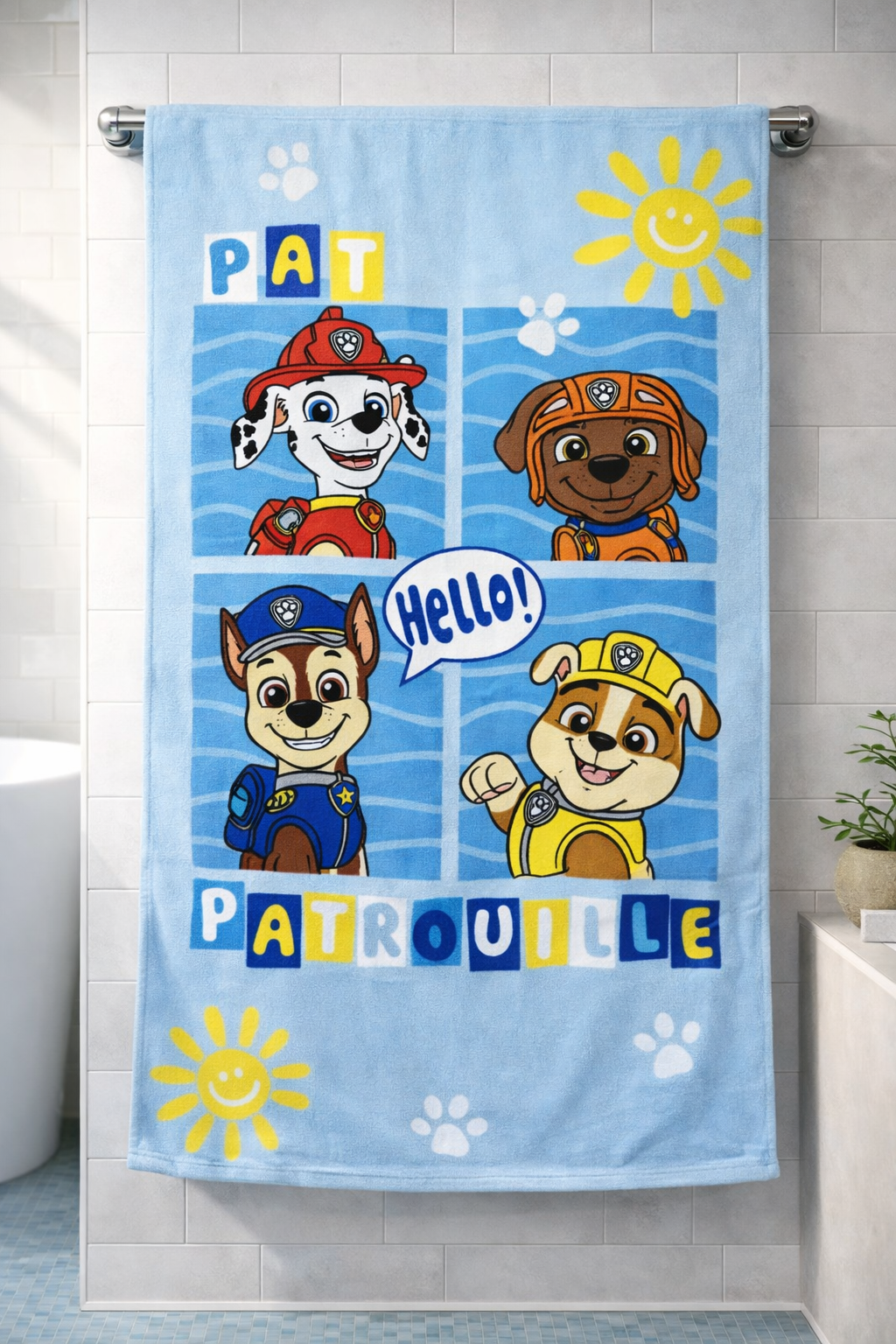 Premium Paw Patrol Printed Towel – 100% Micro Cotton