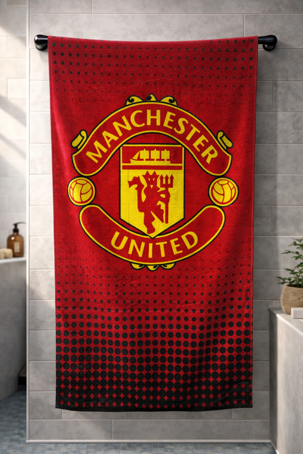 Premium  Manchester United Printed Towel – 100% Micro Cotton