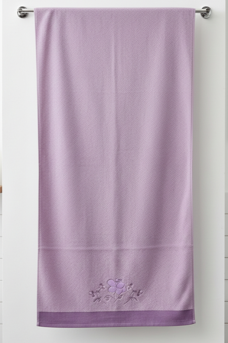 Purple Velvet Embroedry Towel | 30x60 inches | Embroedry set SALE
