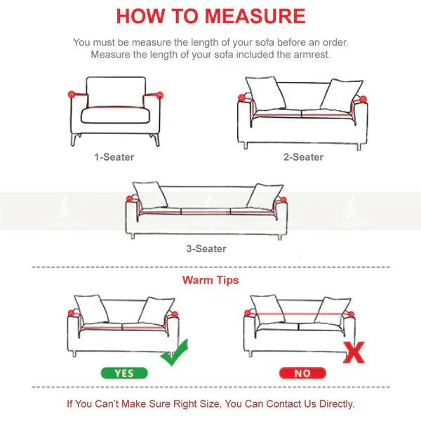Fitted Micro Mesh Sofa Cover (Copper Color)