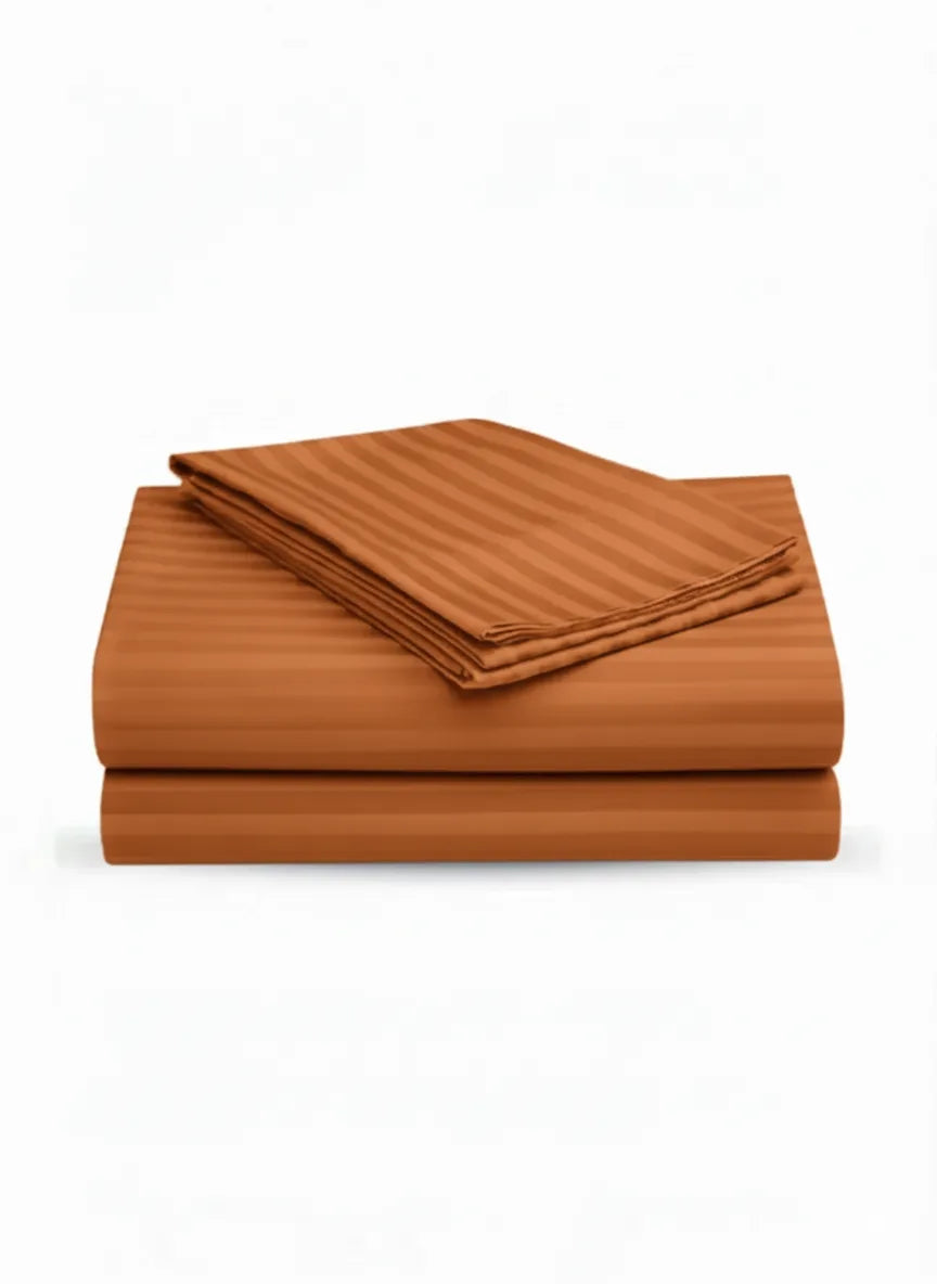 Luxury Stripe Fitted Bedsheet - King Size