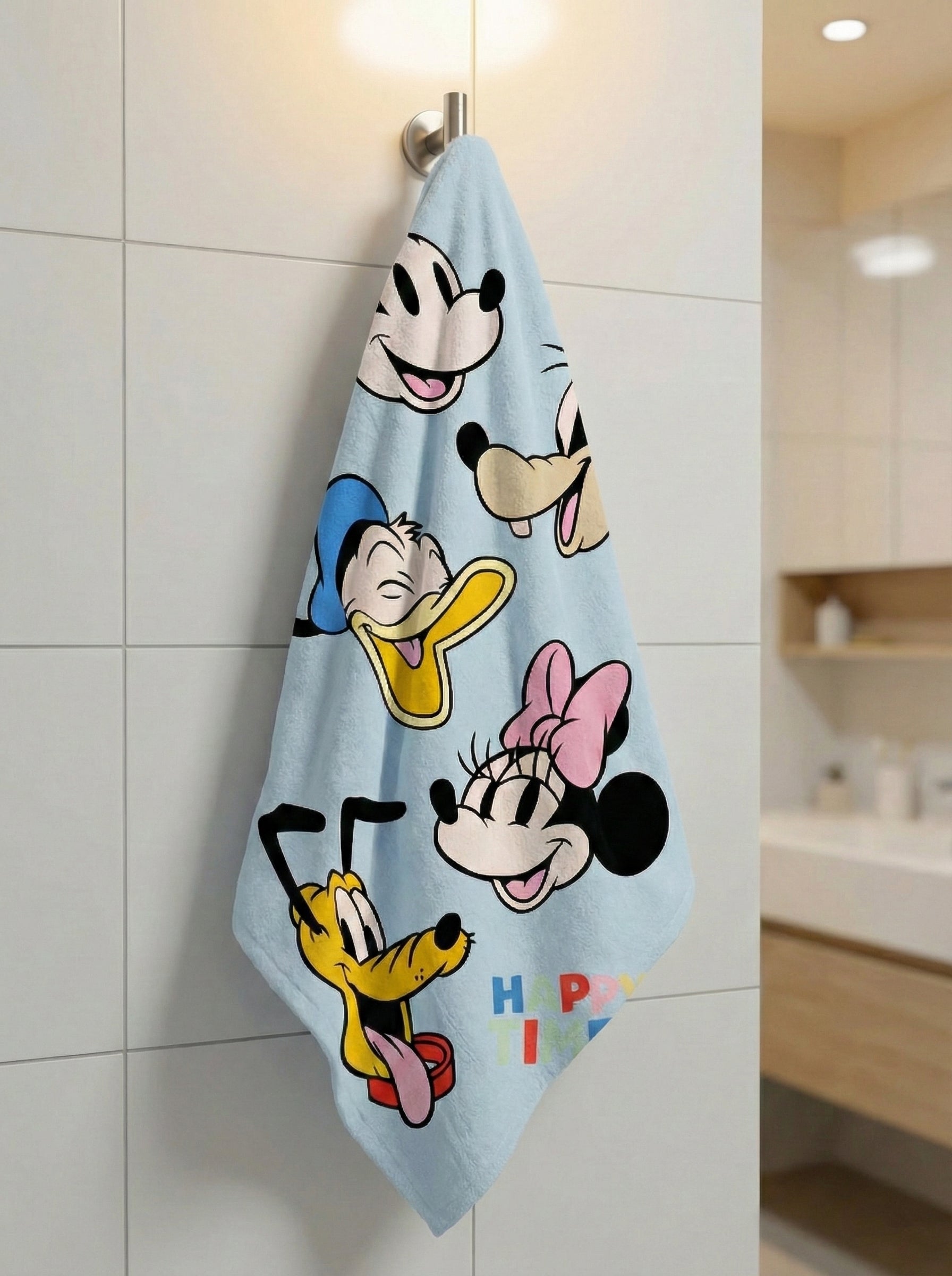 Premium Mickey Mouse Printed Towel – 100% Micro Cotton