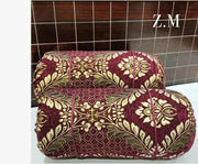 Velvet Jacquard* Round/GOLL Pillow Covers Pack of 2pcs