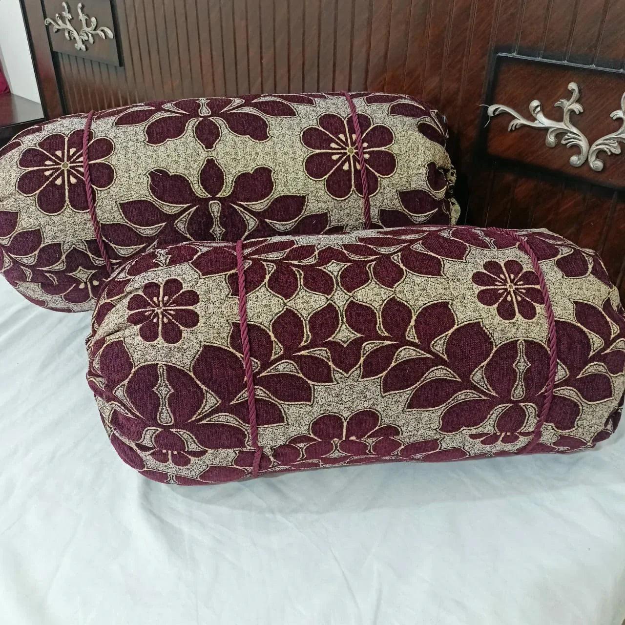 Velvet Jacquard* Round/GOLL Pillow Covers Pack of 2pcs