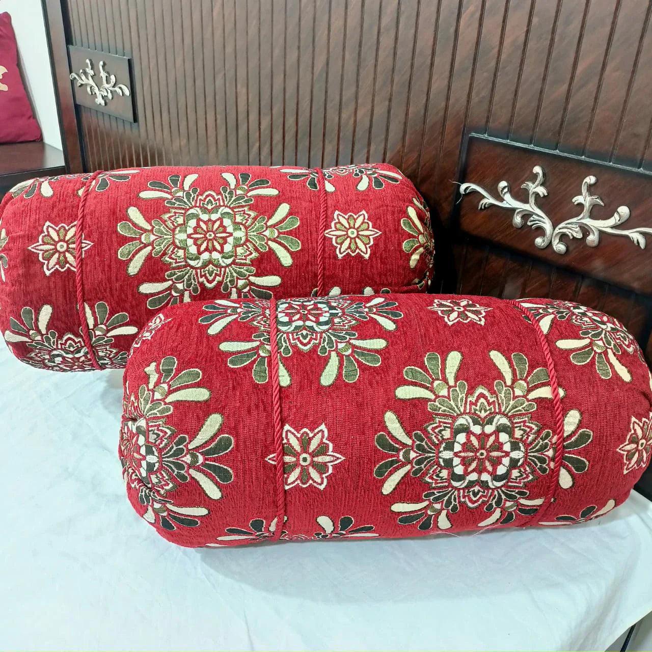 Velvet Jacquard* Round/GOLL Pillow Covers Pack of 2pcs