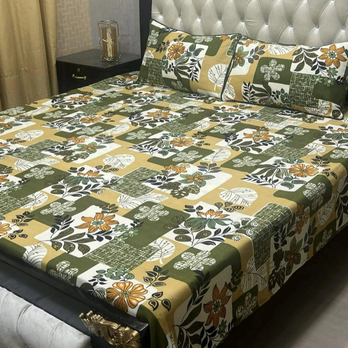 3D CRYSTAL COTTON BEDSHEET