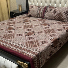 3D CRYSTAL COTTON BEDSHEET